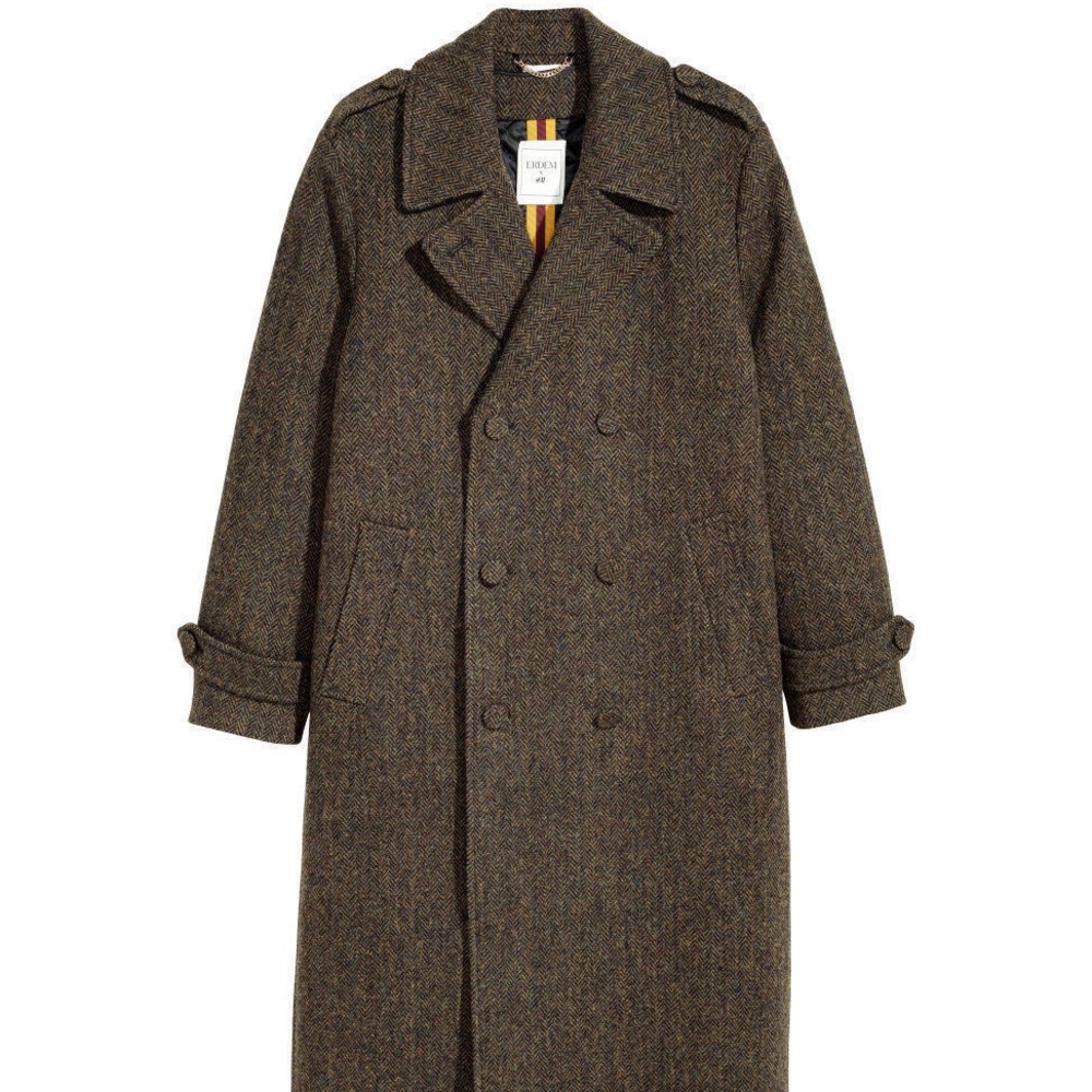 Erdem x HM Men’s Pure Wool Handwoven Tweet Coat